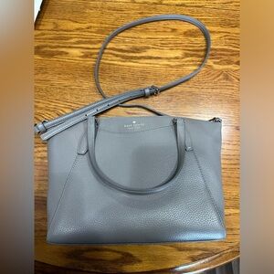 Gray Kate Spade cross body bag